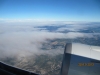 Vistas desde el avión, despegue de Barcelona
