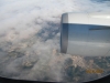 Vistas desde el avión, despegue de Barcelona