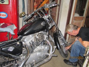 nuestra harley en Montevideo, Uruguay