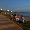 Atardecer en la Rambla de Montevideo